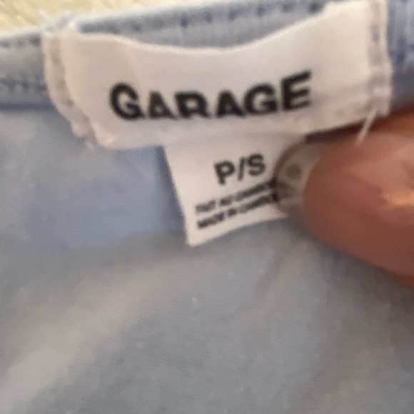 Blue puffy sleeve garage top - Picture 2 of 3